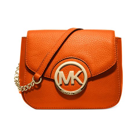 michael kors burnt orange handbag|michael kors orange crossbody bag.